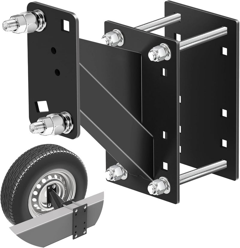 Foozet Trailer Spare Tire Mount,Boat Accessories, Rv Accessories Spare Tire Mount for Utility Trailer,Fits 4 & 5 & 6 Lugs Trailer Wheels on 4" - 5.5'' Bolt Patterns,Up to 150 Lbs - Image 1